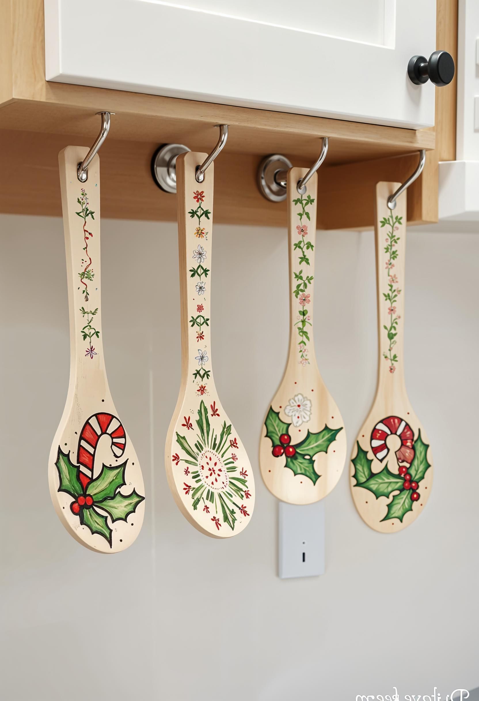 2. Rustic Festive Wooden Spoon Crafts-1