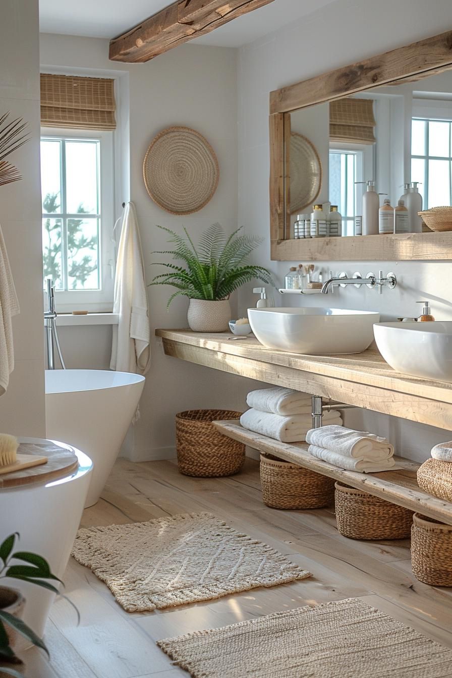 23 Dream Bathrooms to Inspire Your Creative Genius 42 23. Sandy Beach House Washroom Beauty-0