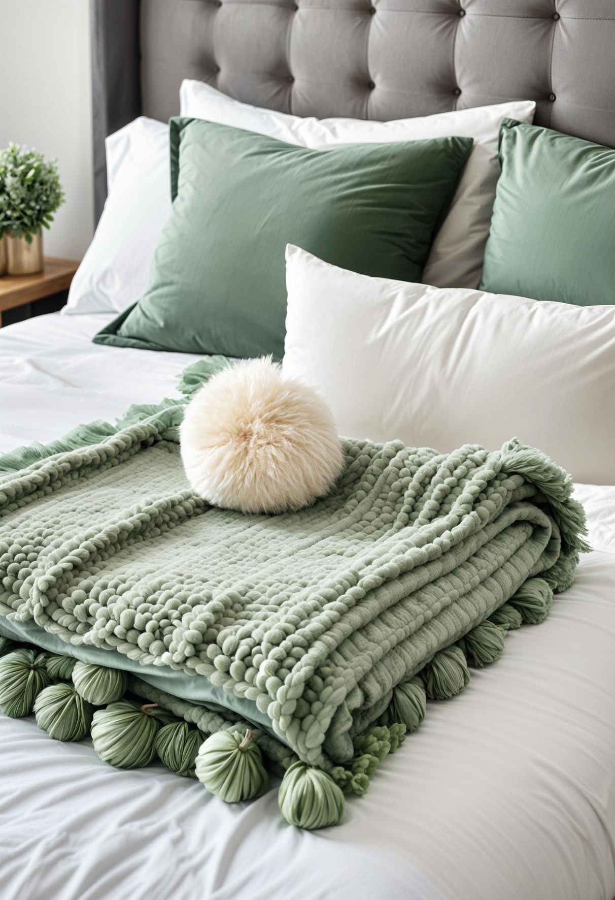 12. Cozy Pom-Pom Throw Blanket-0