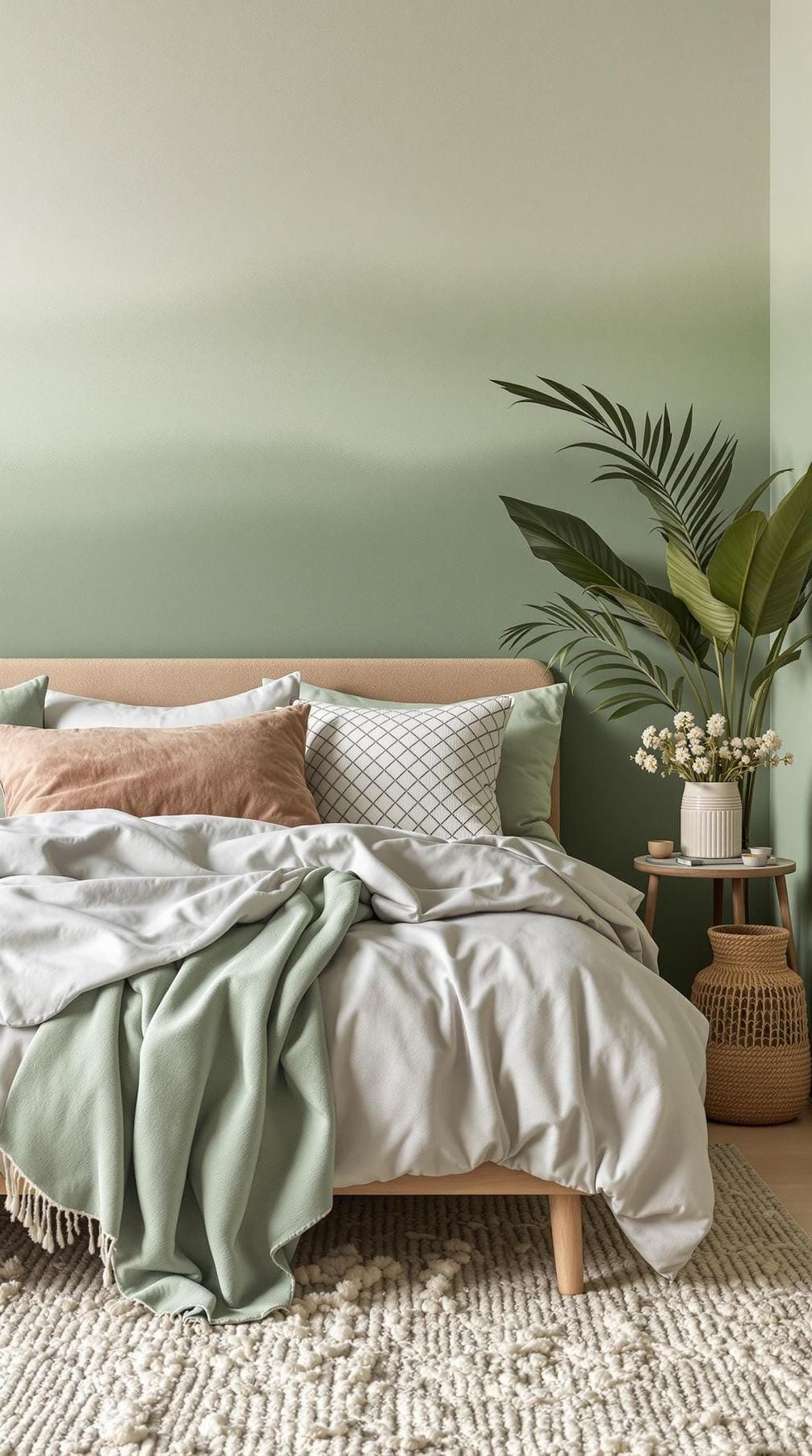 10. Color Wash: Experiment with a mix of sage with other pastel shades to create a serene gradient effect across walls and textiles-0