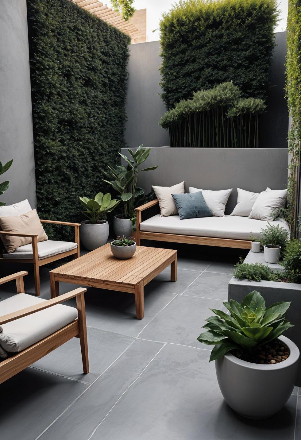 25 Stunning Small Garden Layout Ideas 18 8. Sleek Minimalist Garden Design-0