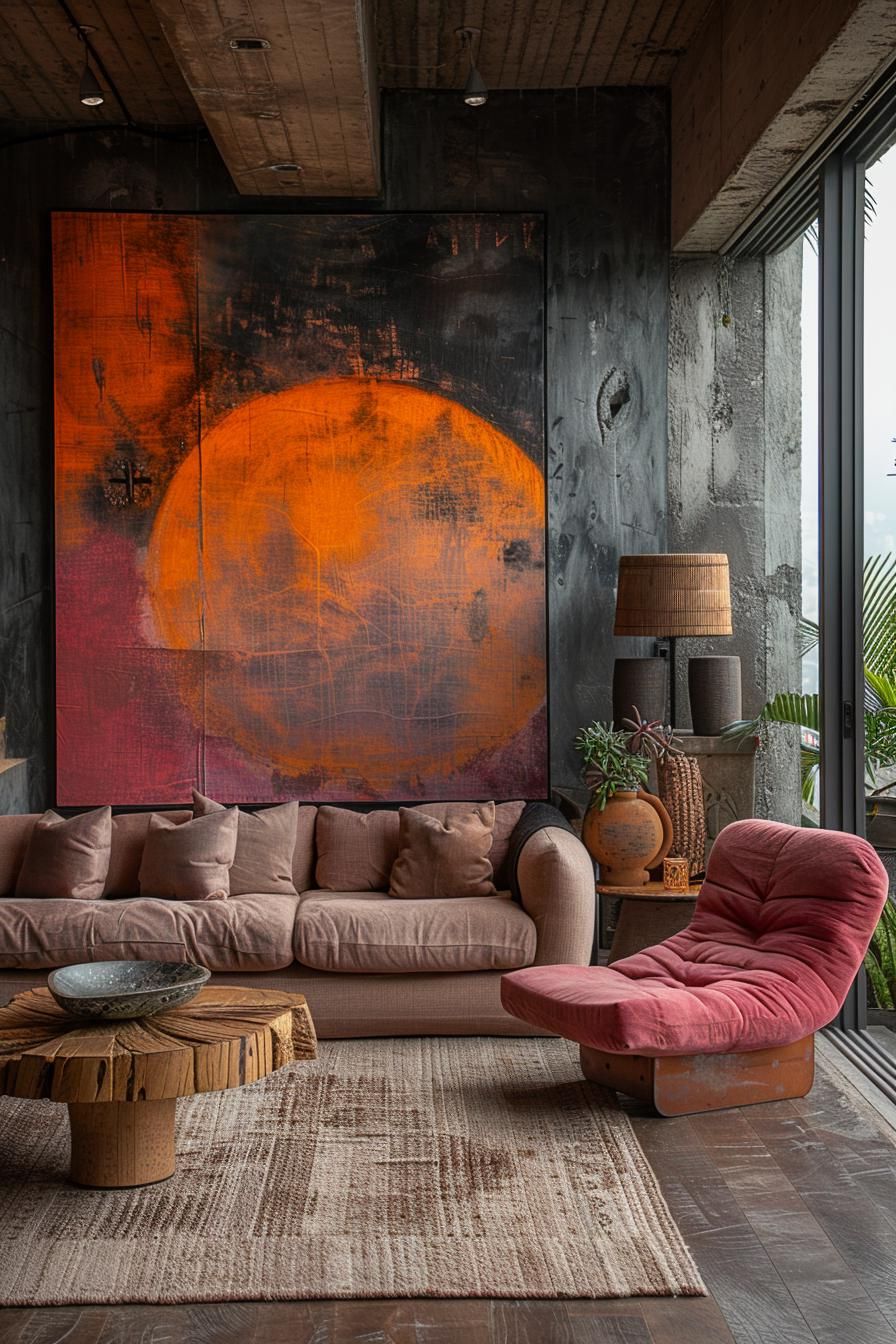 19 Gorgeous Boho Mid-Century Modern Living Room 57 19. Boho Chic Living Room Design-1