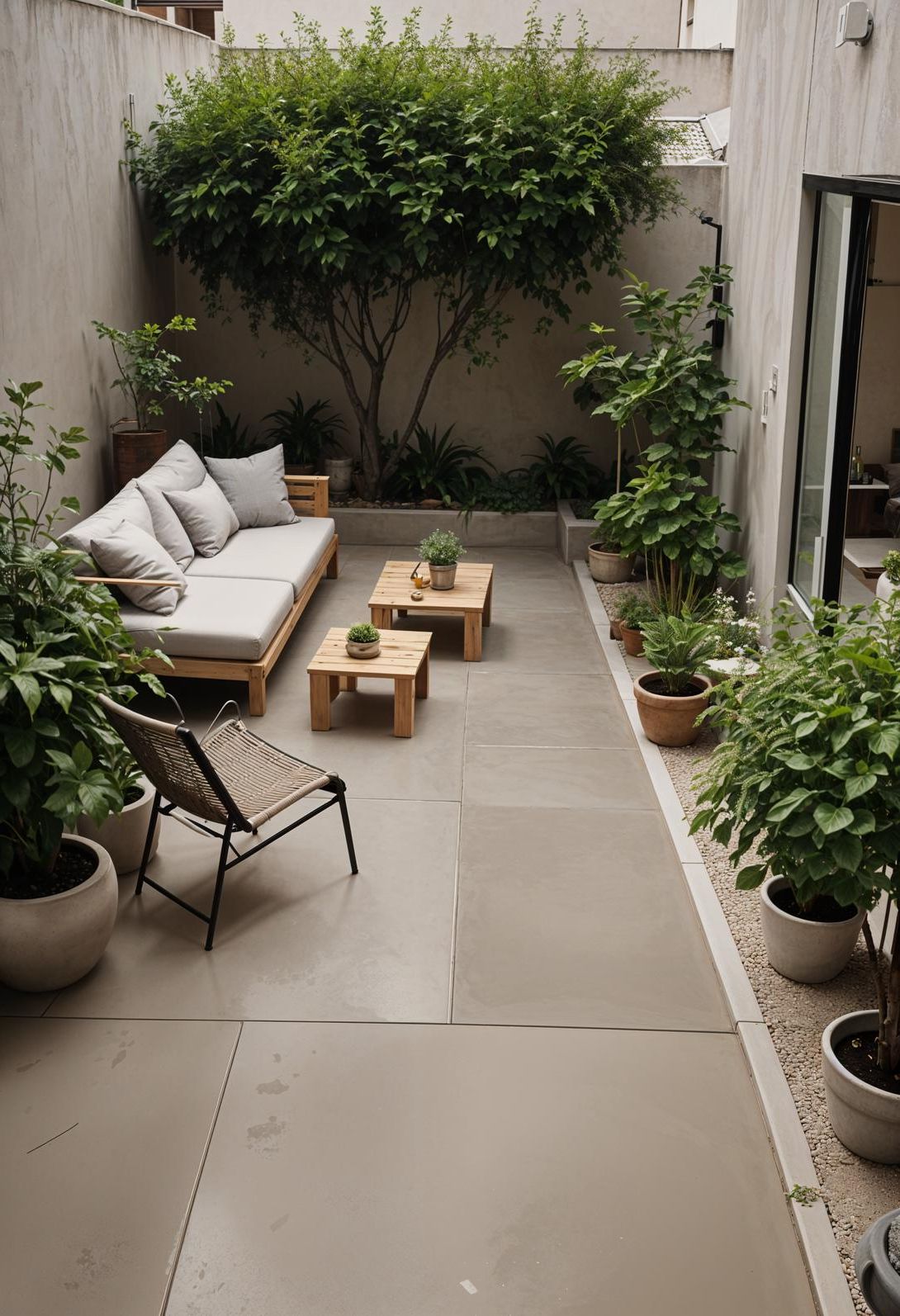 25 Stunning Small Garden Layout Ideas 19 8. Sleek Minimalist Garden Design-1