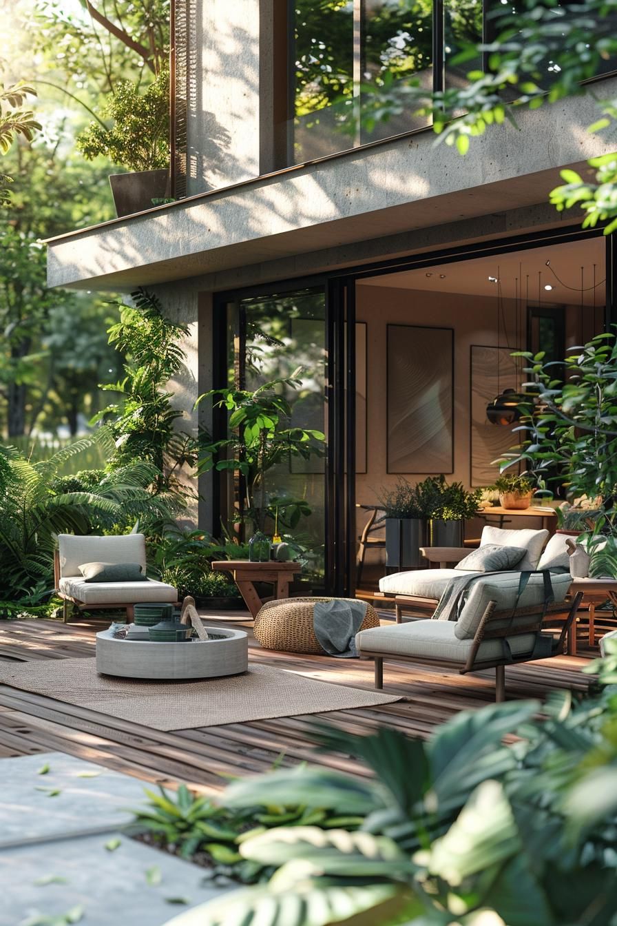 19 Stunning Backyard Patio Designs to Inspire You 29 13. Scandi-Inspired Patio Designs-2