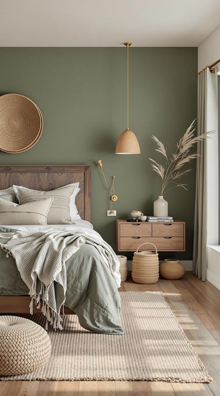 25 Trendy Sage Green Bedroom Ideas For 2025 64 20. Subtle earthy tones combined with sage green for a warm, grounding space-0