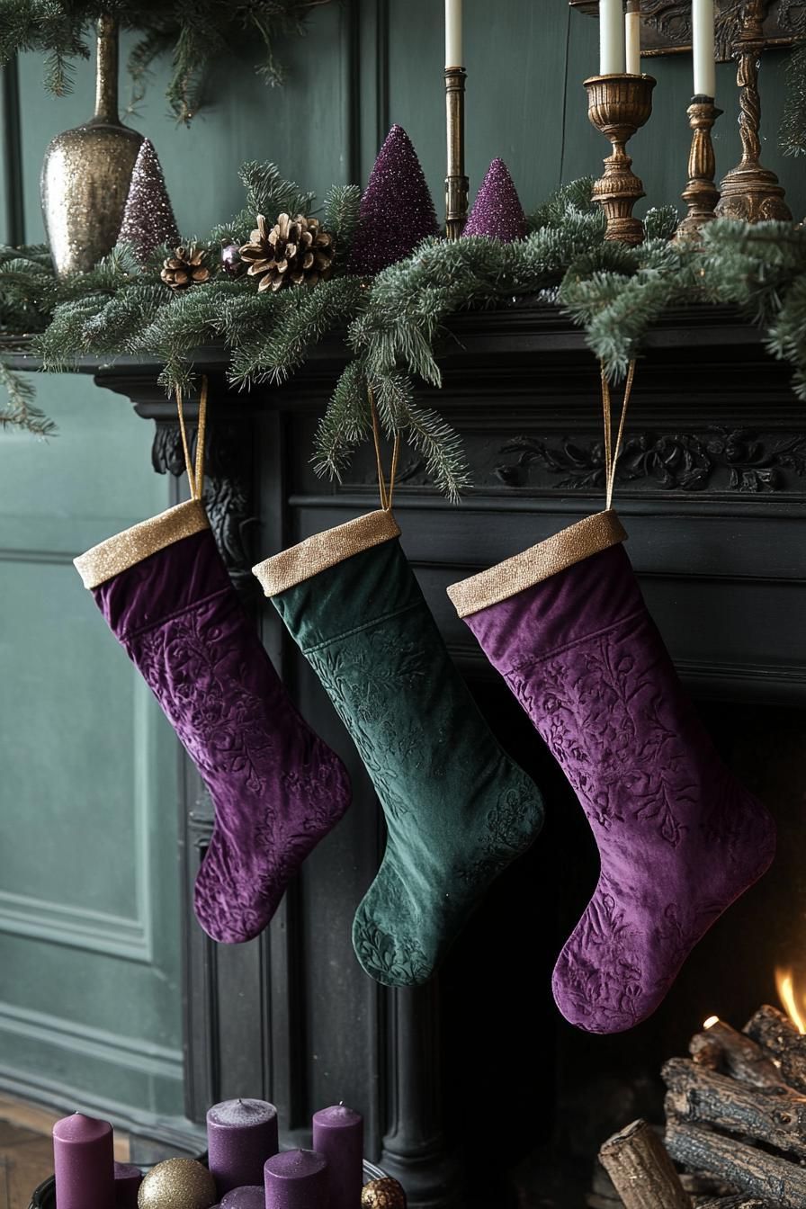4. Velvet Jewel-Tone Stockings-0