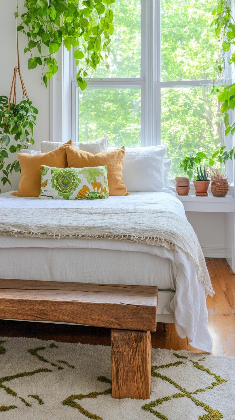 15 Unique Boho Bedroom Decor Ideas You Need To See 42 14. Rustic Boho Meditation Corner Ideas-2