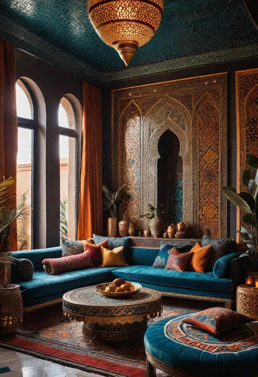 49 Modern Living Room Ideas: Create a Contemporary Haven 57 48. Exotic Moroccan Living Room Inspiration-0