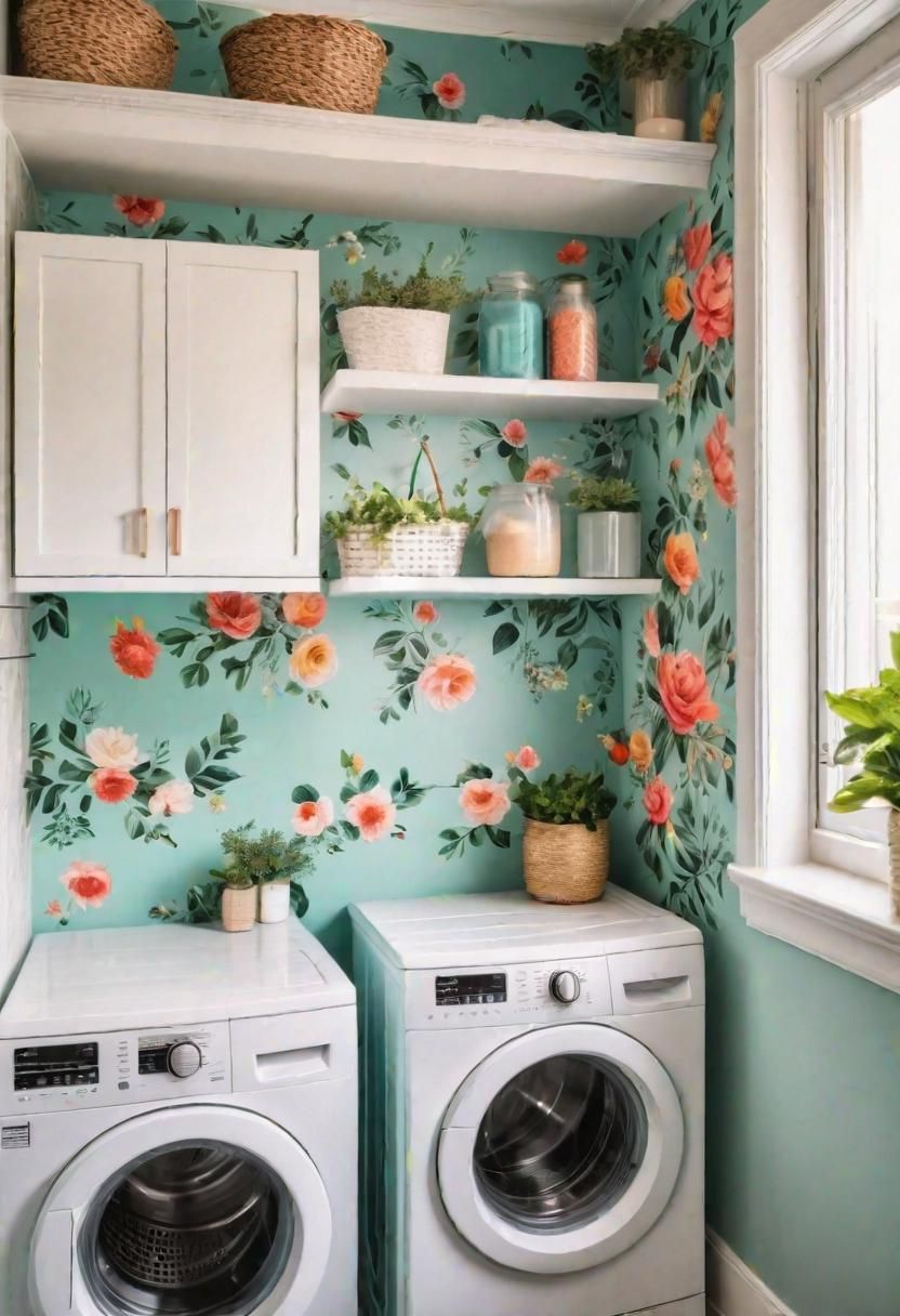 19 Space-Saving Small Laundry Room Ideas: Functional and Stylish 16 11. Wall Decor Ideas for Laundry-1