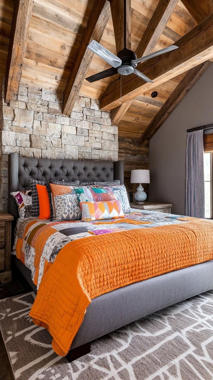 20 Gorgeous Loft Bedroom Ideas To Copy 16 5. Rustic Barn Loft Design Ideas-0