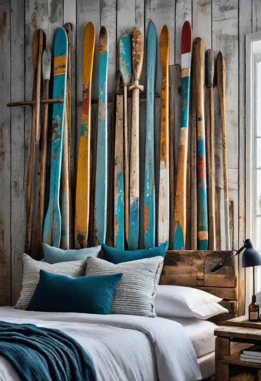 43 Relaxing Coastal Bedrooms for Breezy Retreats 33 31. Nautical Wall Decor Ideas-0
