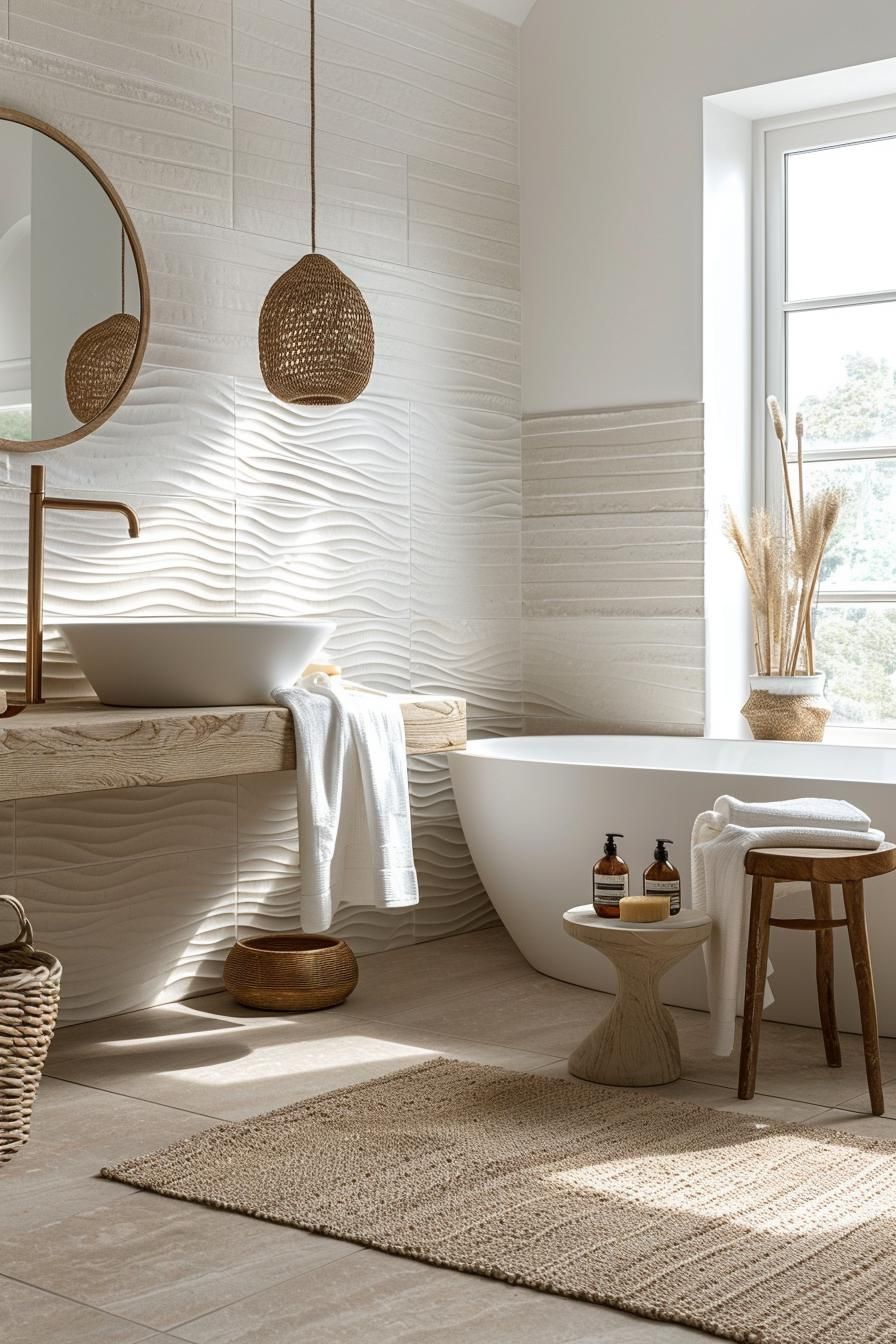 19. Beachy Bathroom Tile Inspiration-0