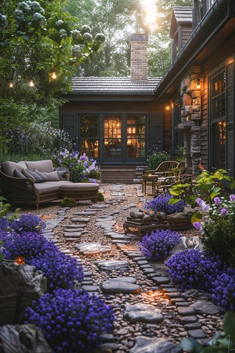 25 Stunning Small Garden Layout Ideas 16 7. Charming Rustic Garden Design-1