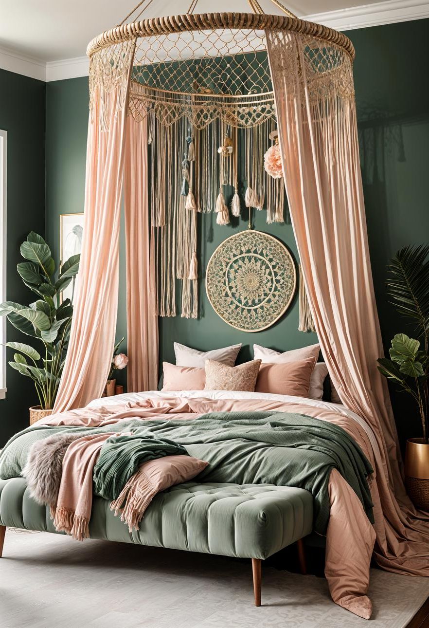 2. Boho Sage Green Blush Decor-2