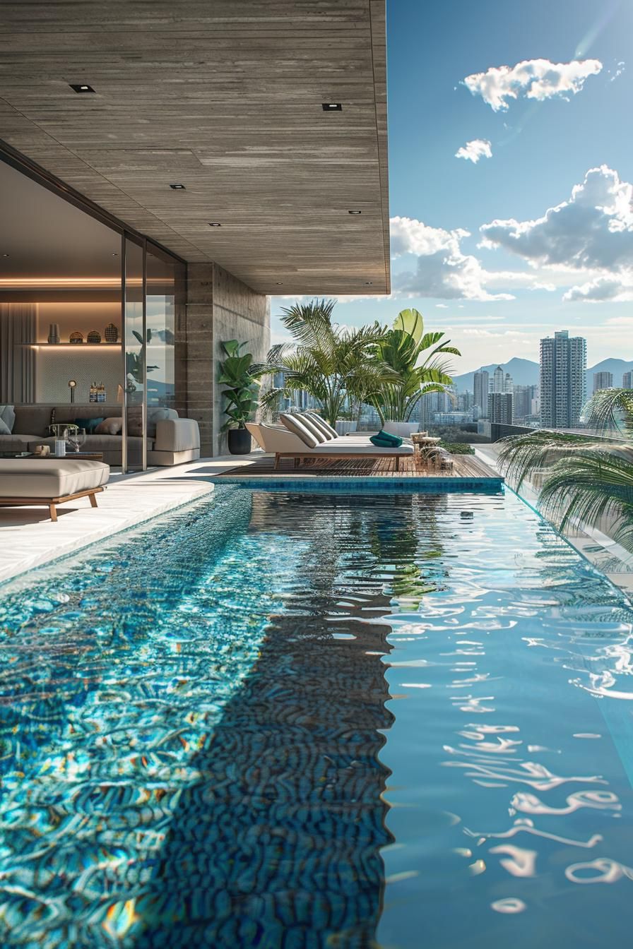 15 Modern Pool Designs Transforming Your Backyard 18 6. Elevated Aquatic Bar Pool Design-2