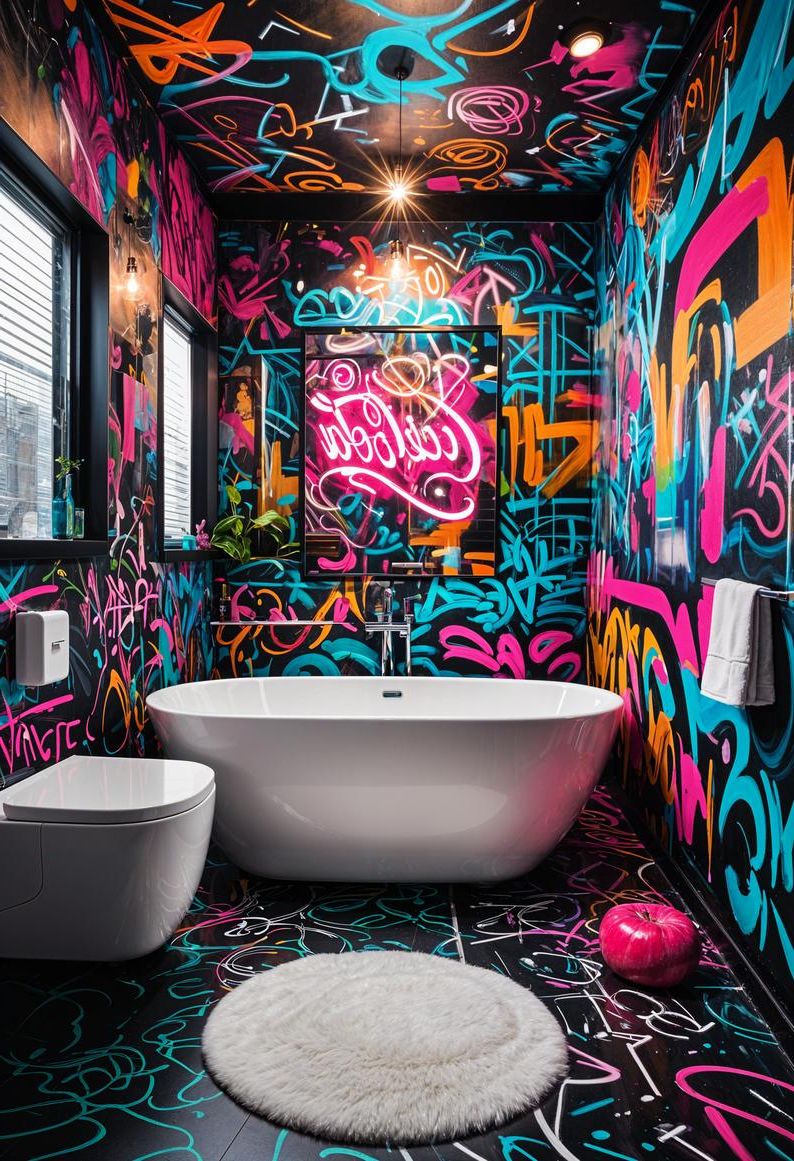 15. Vibrant Neon Graffiti Murals-0