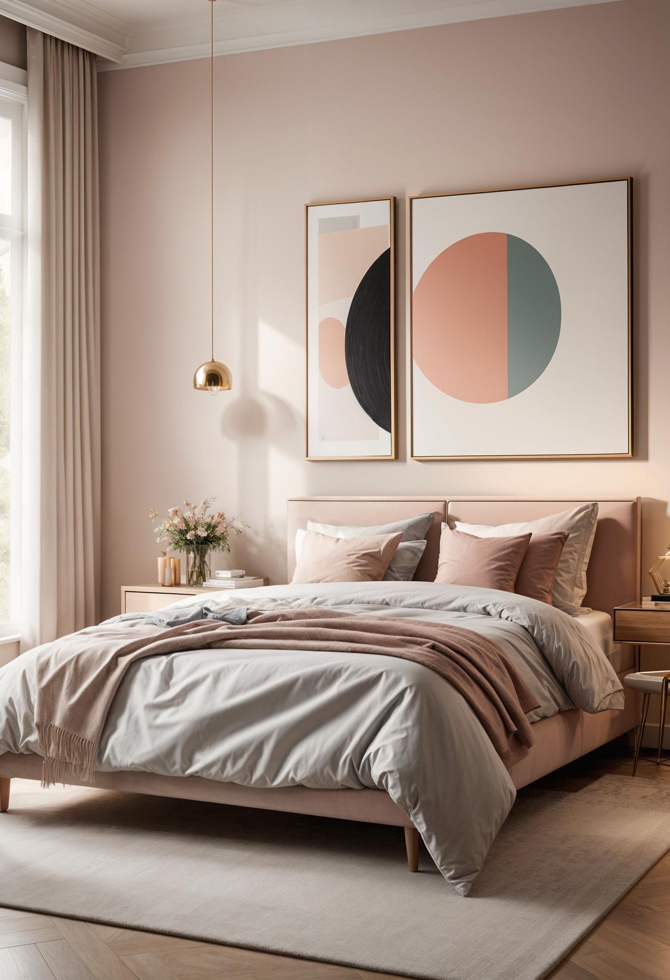 20. Soft Pastel Contemporary Bedroom Decor-0