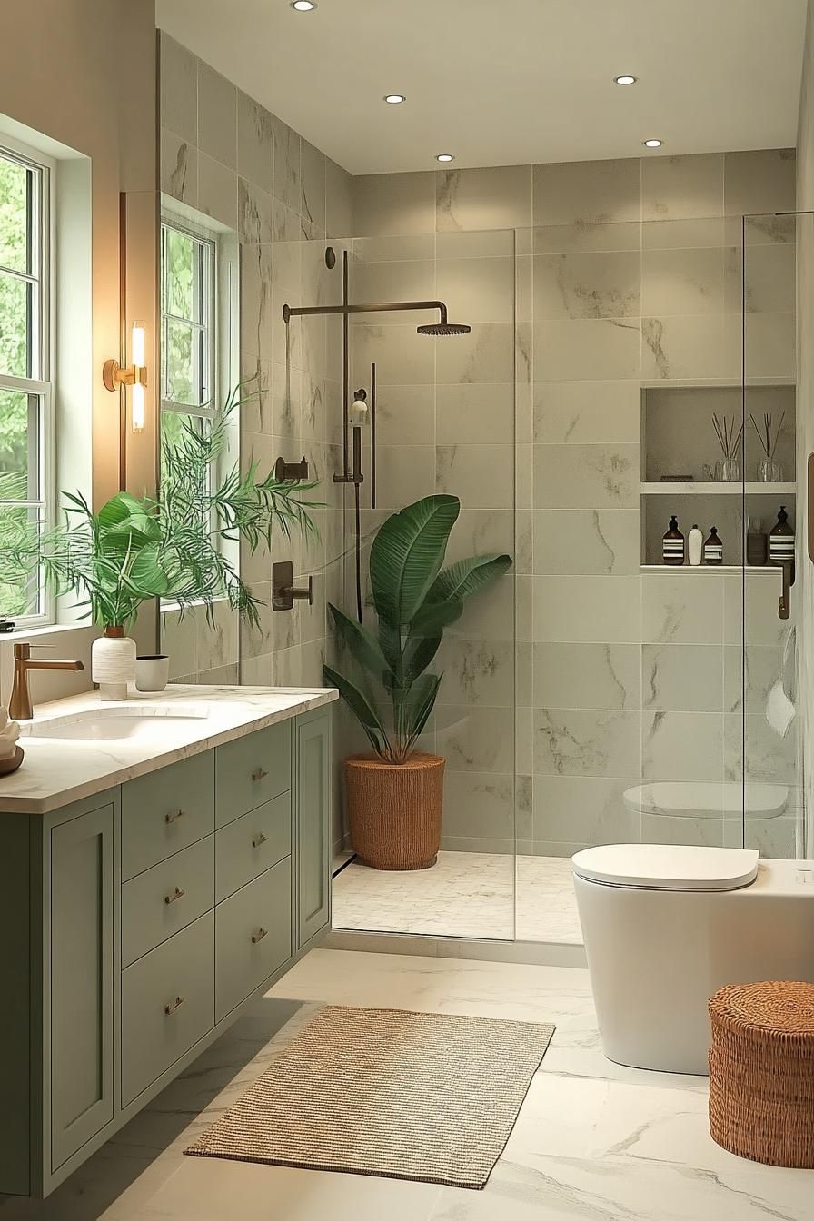 2. Sage Green Bathroom Design Trends-1