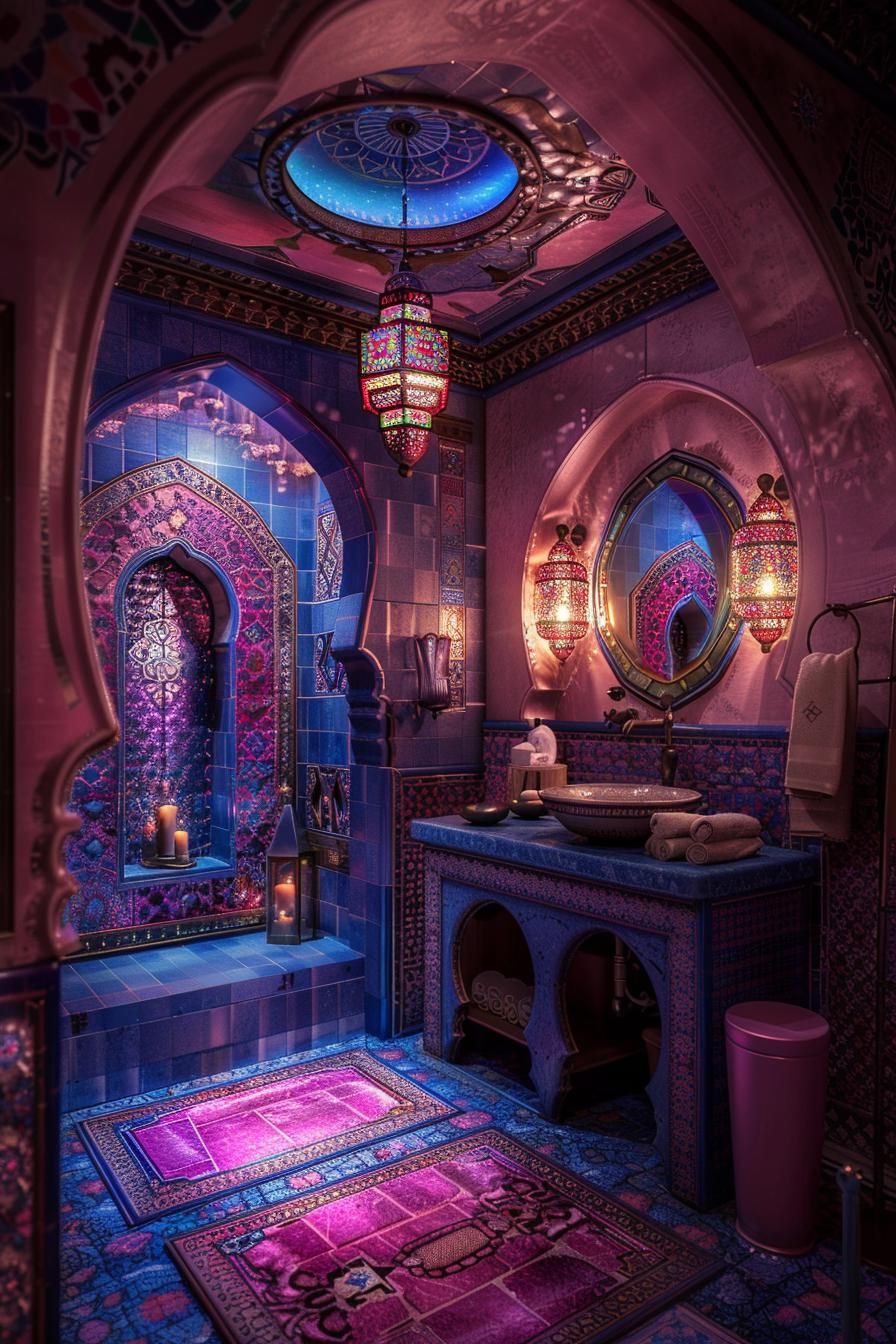 23 Dream Bathrooms to Inspire Your Creative Genius 10 6. Moroccan Spa Sanctuary Oasis-0