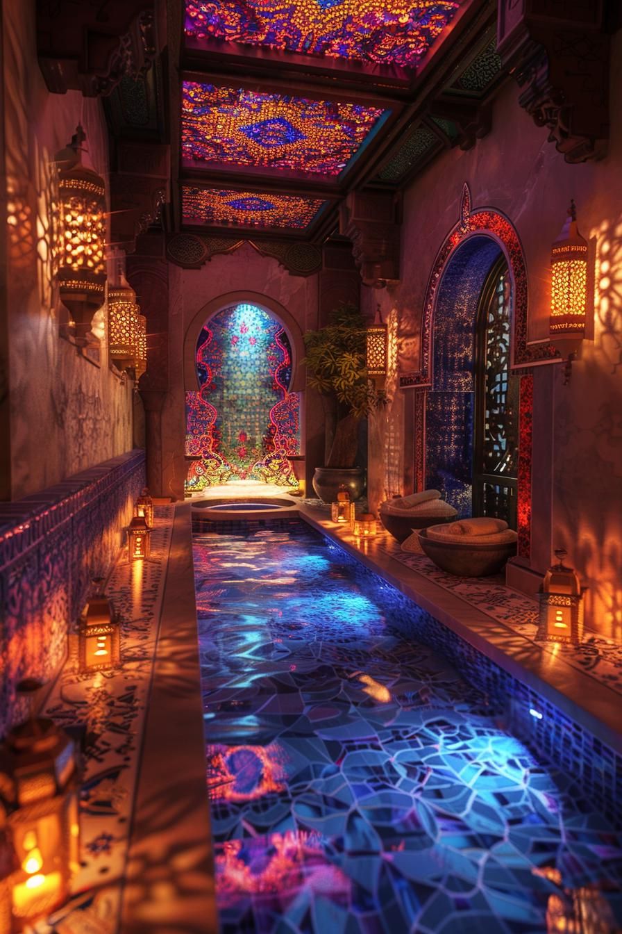23 Dream Bathrooms to Inspire Your Creative Genius 11 6. Moroccan Spa Sanctuary Oasis-1
