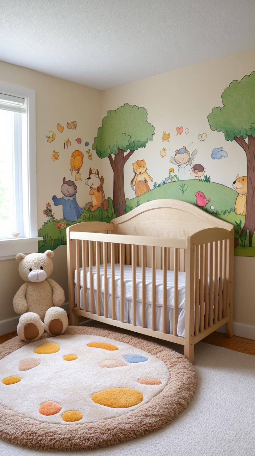 16. Storybook Enclave with Illustrated Murals and Soft Plushes-0