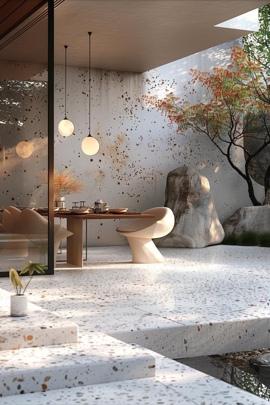 19 Unique Concrete Patio Ideas You Must See (New) 28 11. Sleek Minimalist Concrete Patio Ideas-2