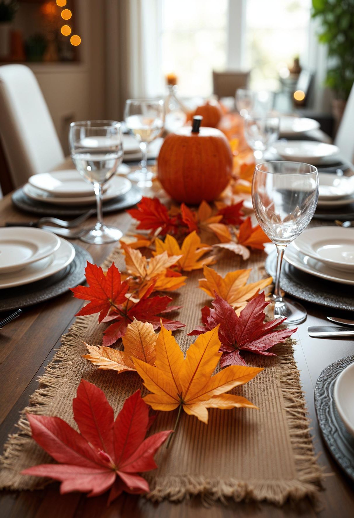 15 Cozy Fall Decor Ideas for Your Home 20 7. Autumn Elegance Table Runner-0