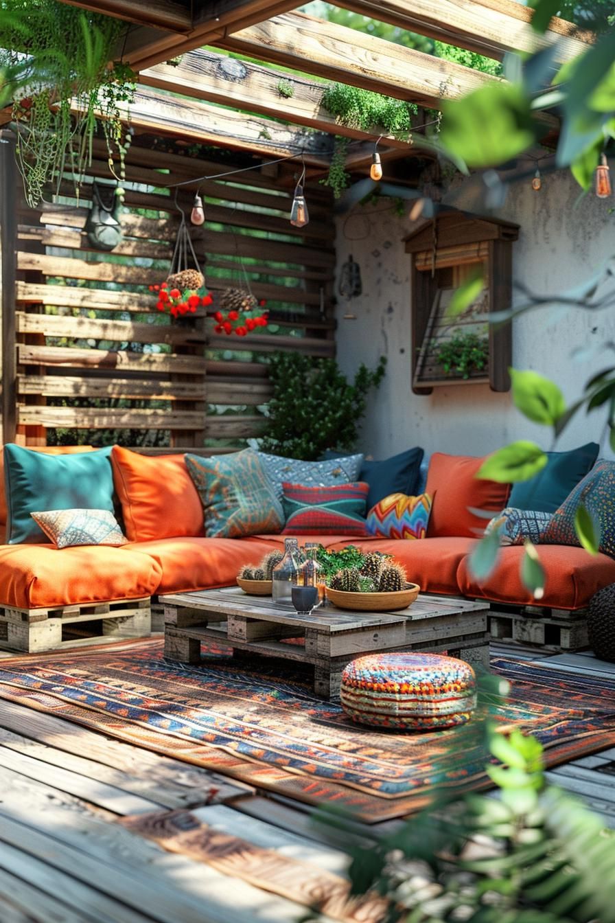 10. Pallet Lounge: Outdoor Oasis Creation-0