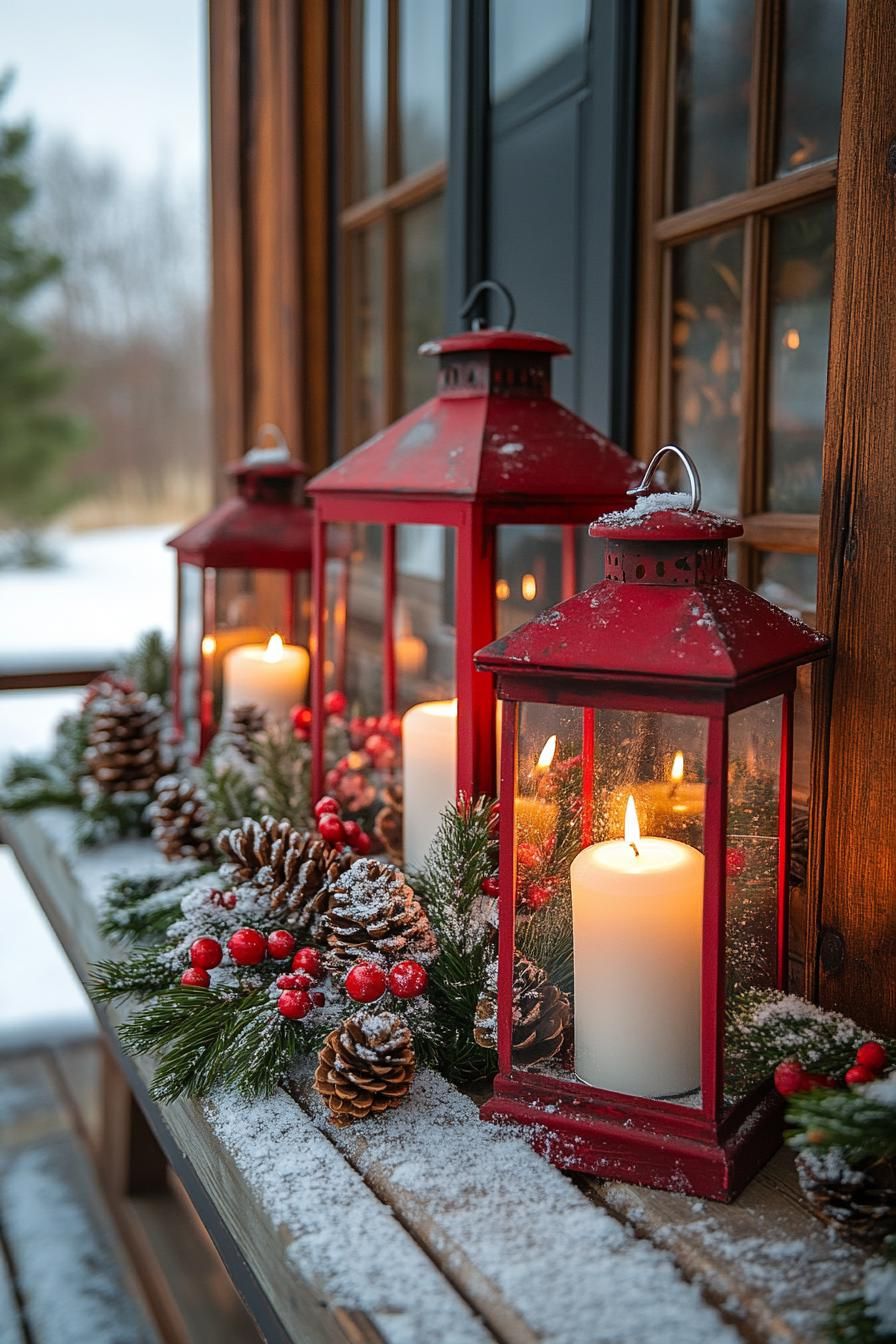 10. Festive Porch: Red Lanterns, White Candles-0