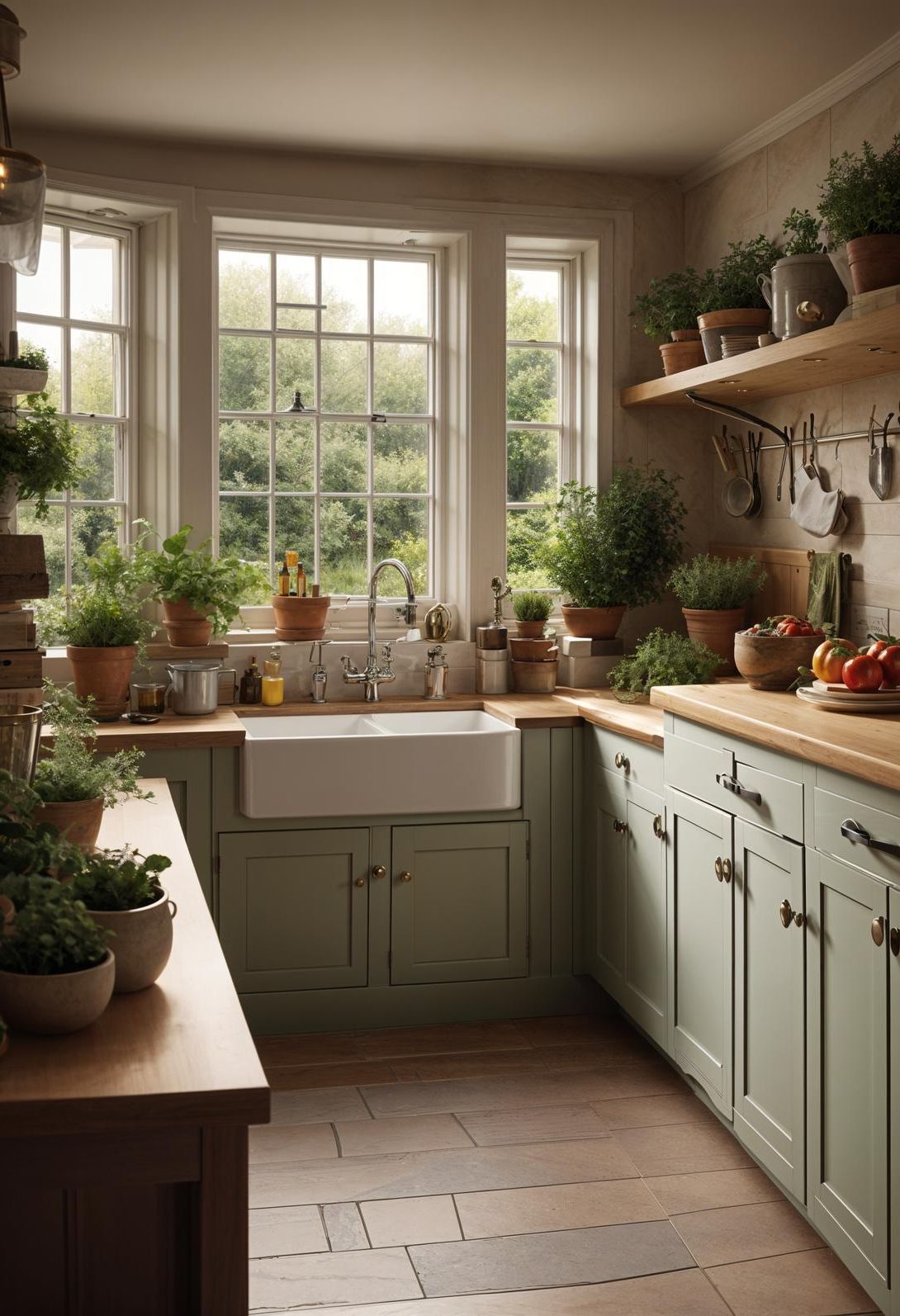 37. Charming English Cottage Kitchen Inspiration-0