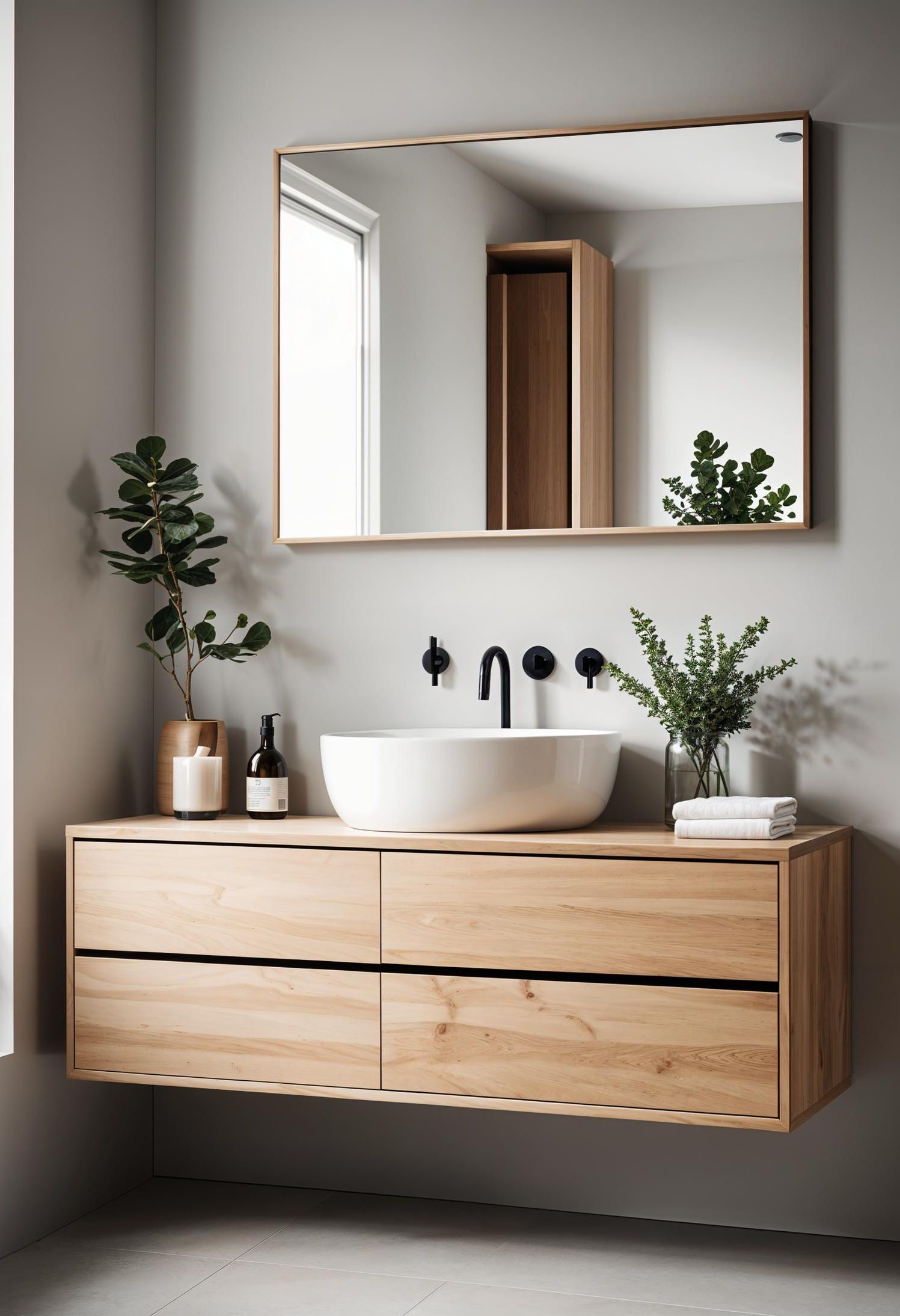 10. Scandi Style Bathroom Vanity-1
