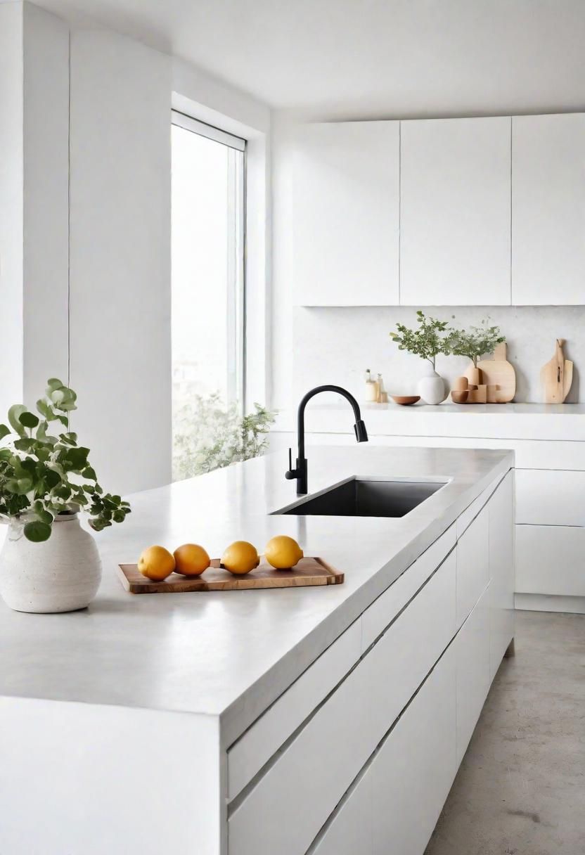 36. Modern White Concrete Kitchen Design-0
