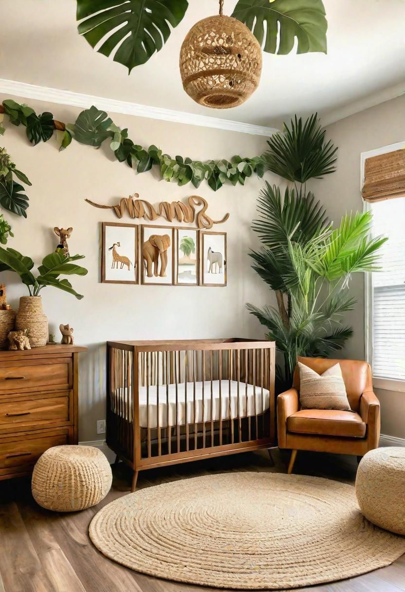 29 Serene Gender-Neutral Nursery Designs: Stylish & Inclusive Spaces for Every Baby 4 2. Safari-Inspired Gender Neutral Nursery-0