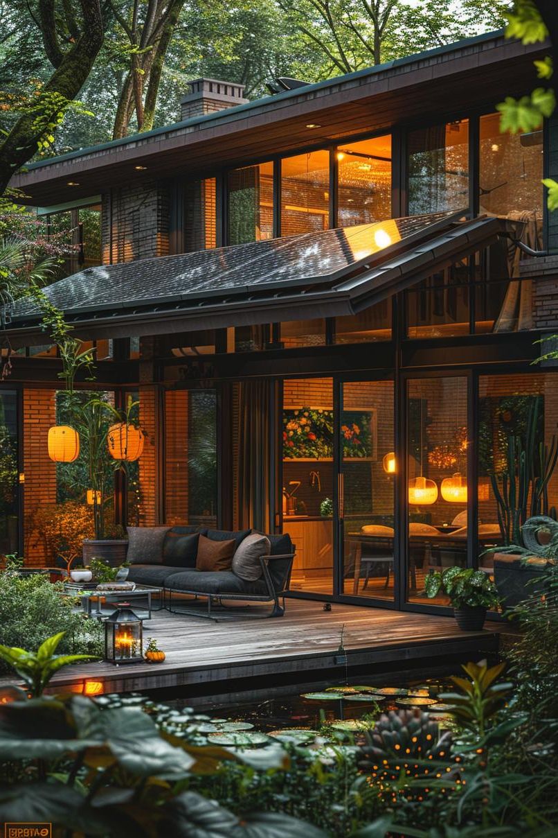 19 Unique Patio Roof Extension Ideas For A Stunning Backyard 20 7. Solar Panel Roofing Options-0