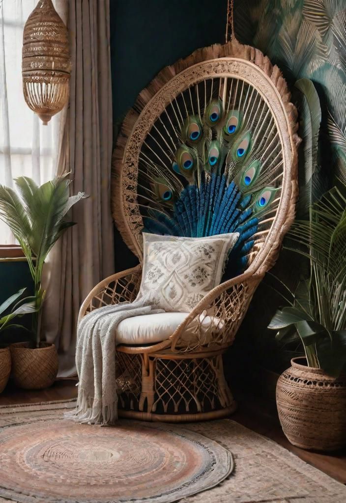 20. Cozy Peacock Chair Corner-0