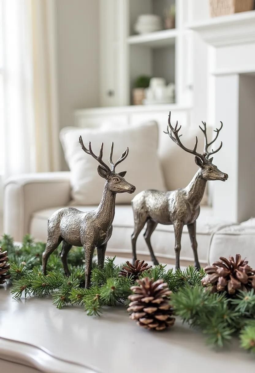 11. Chic Holiday Decor with Deer-1