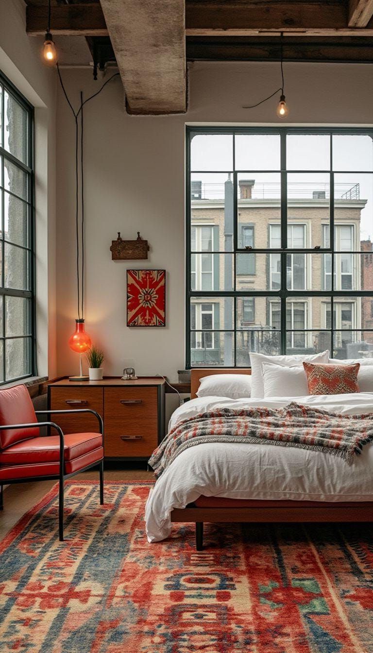 20 Gorgeous Loft Bedroom Ideas To Copy 40 12. Vintage Loft Design Inspiration-0