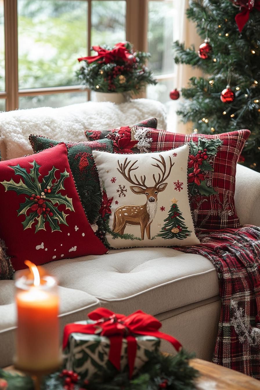 7. Cozy Christmas Pillows: Festive Flair-0