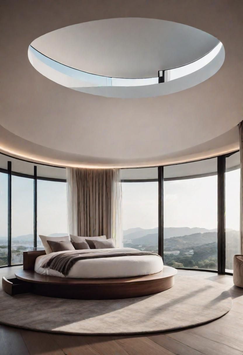 39 Modern Bedroom Designs: Where Comfort Meets Sleek Style 29 27. Panoramic Circular Bed Design-0