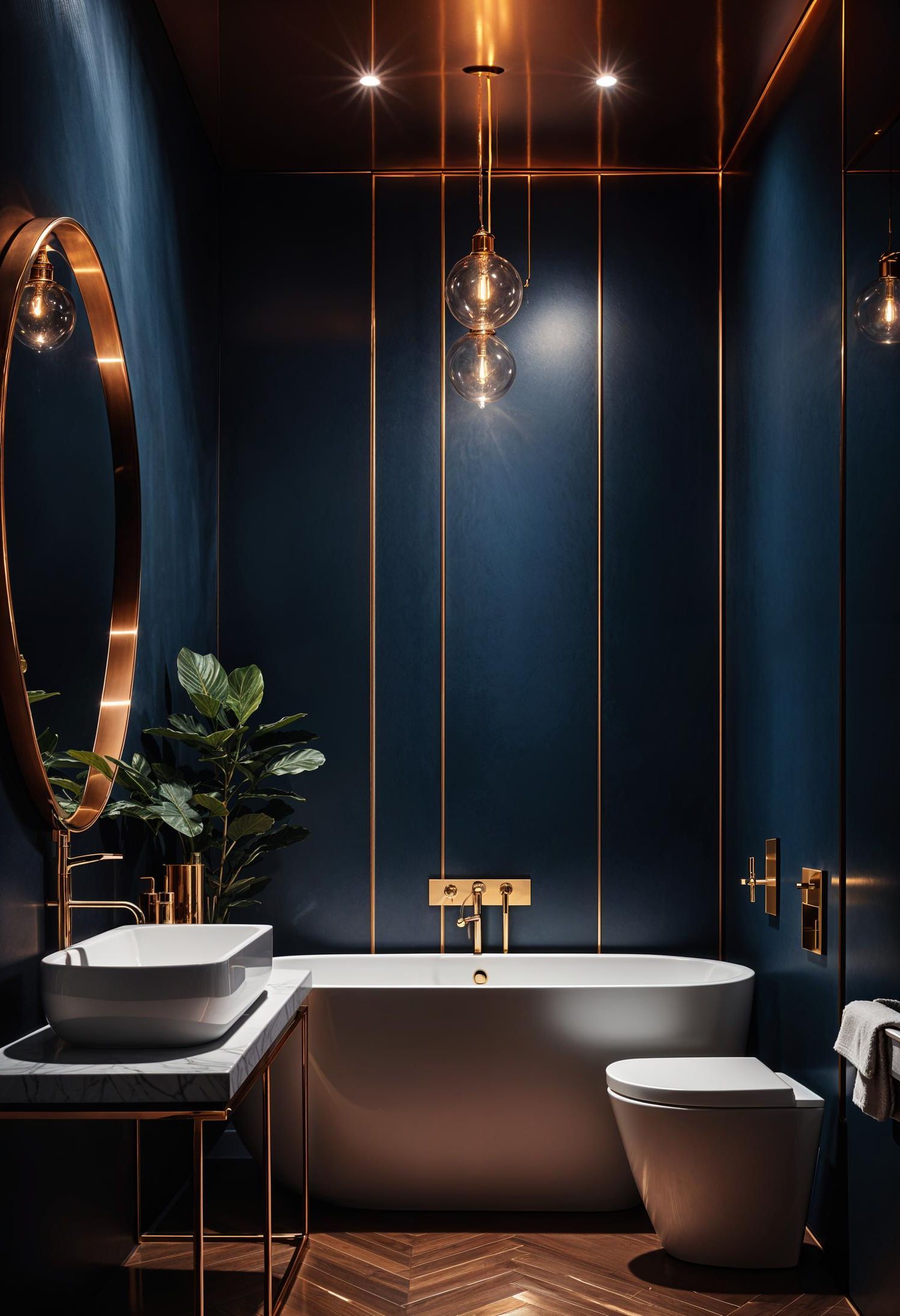 8. Luxe Blue Bathroom Inspiration-0