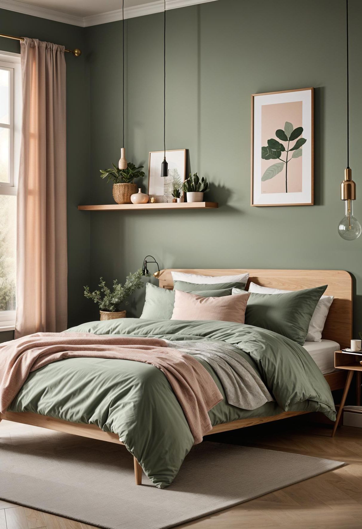 21. Scandi-Inspired Sage Green Bedroom-1