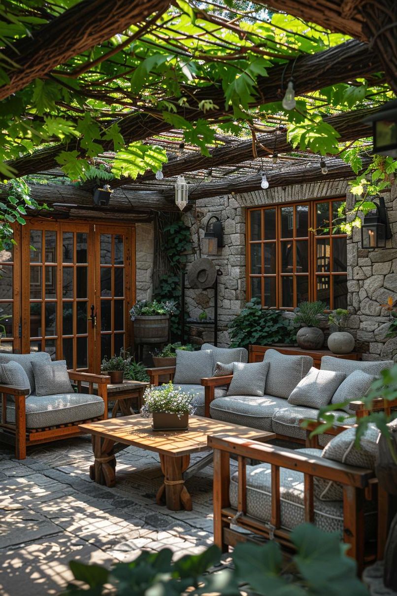 19 Unique Patio Roof Extension Ideas For A Stunning Backyard 33 12. Woven Willow Branch Canopy Ideas-1