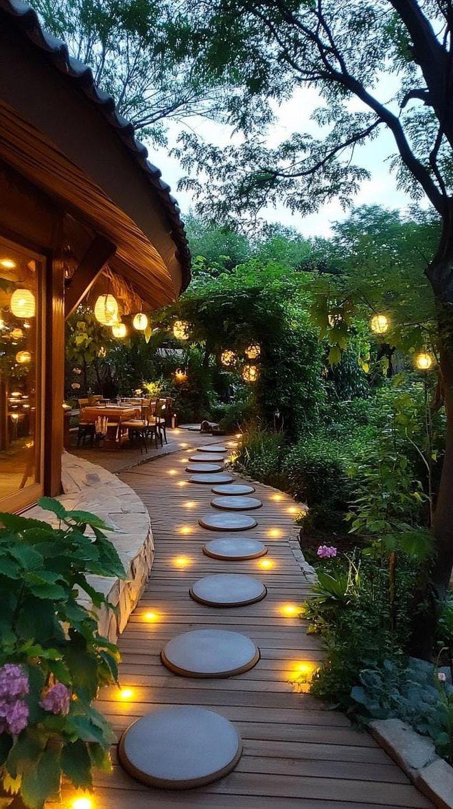 25 Unique Backyard Garden Ideas to Create Your Own Oasis 13 5. Night Garden Glow: Solar Stones-0
