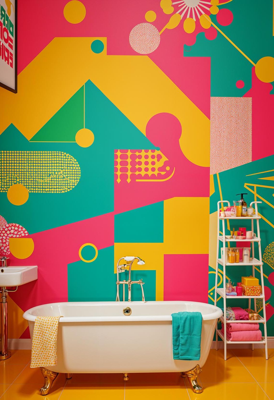 11. Pop Art Powder Room Glam-0