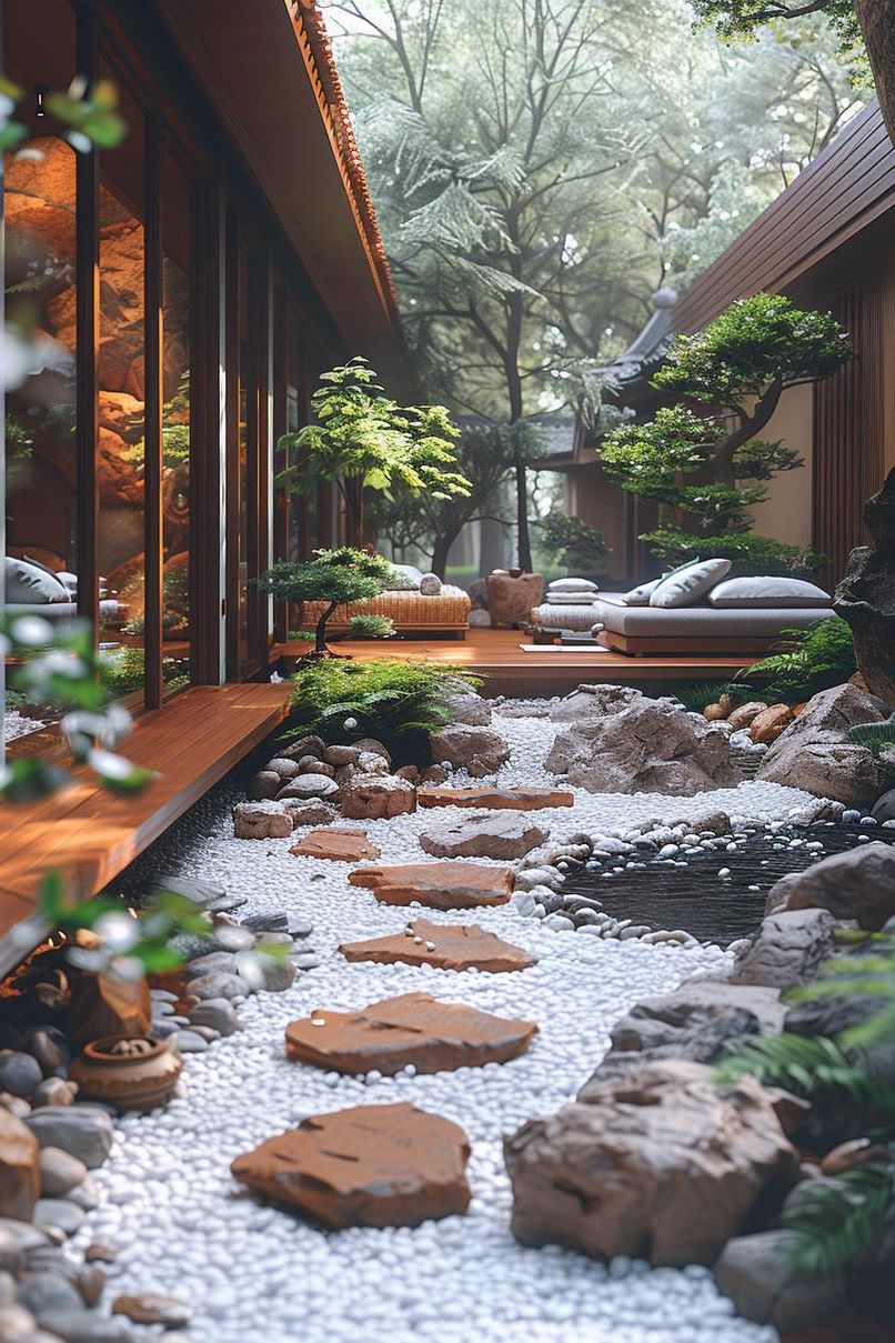 25 Stunning Small Garden Layout Ideas 38 16. Zen Garden Serenity Retreat-2