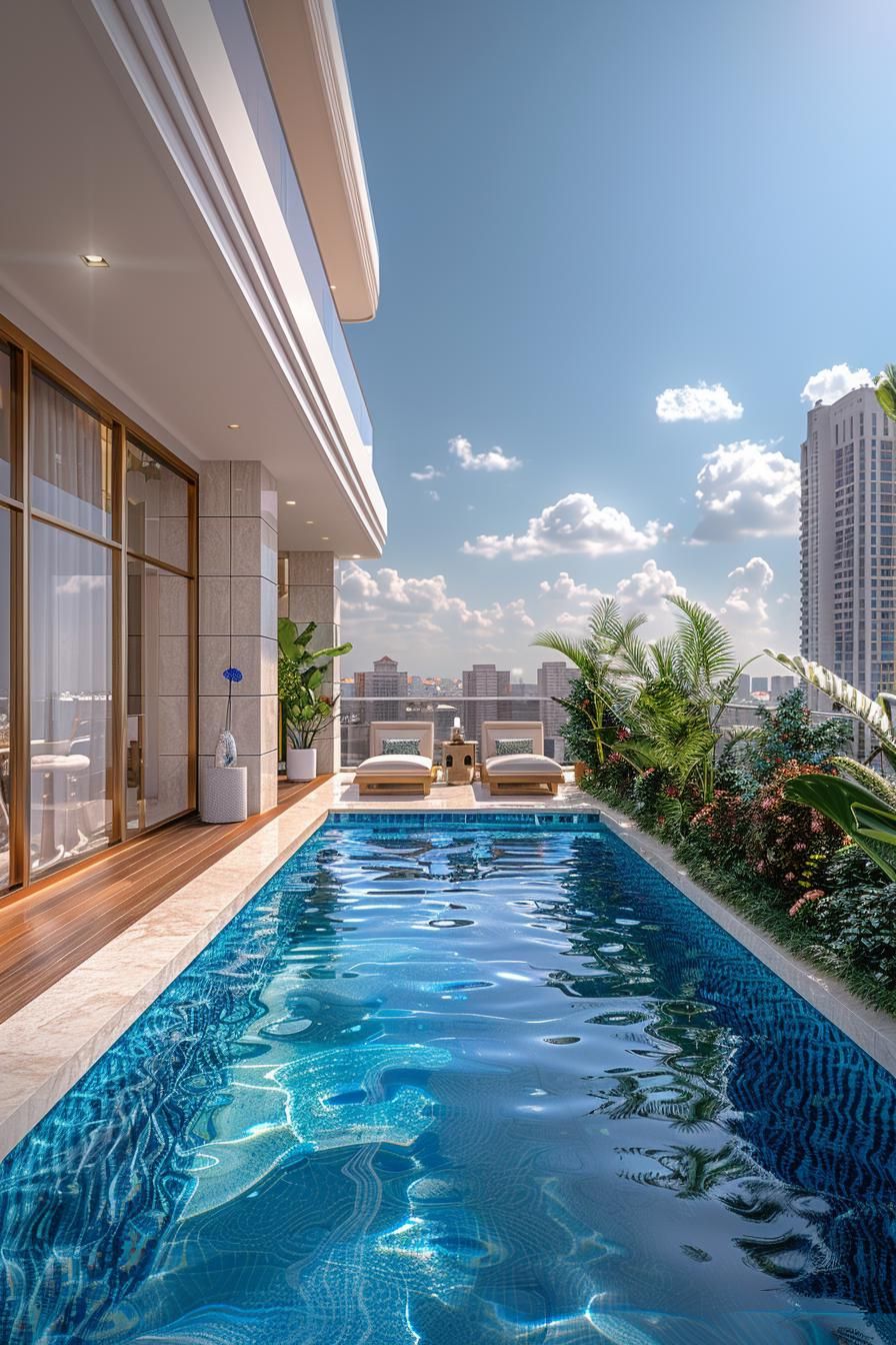 15 Modern Pool Designs Transforming Your Backyard 16 6. Elevated Aquatic Bar Pool Design-0