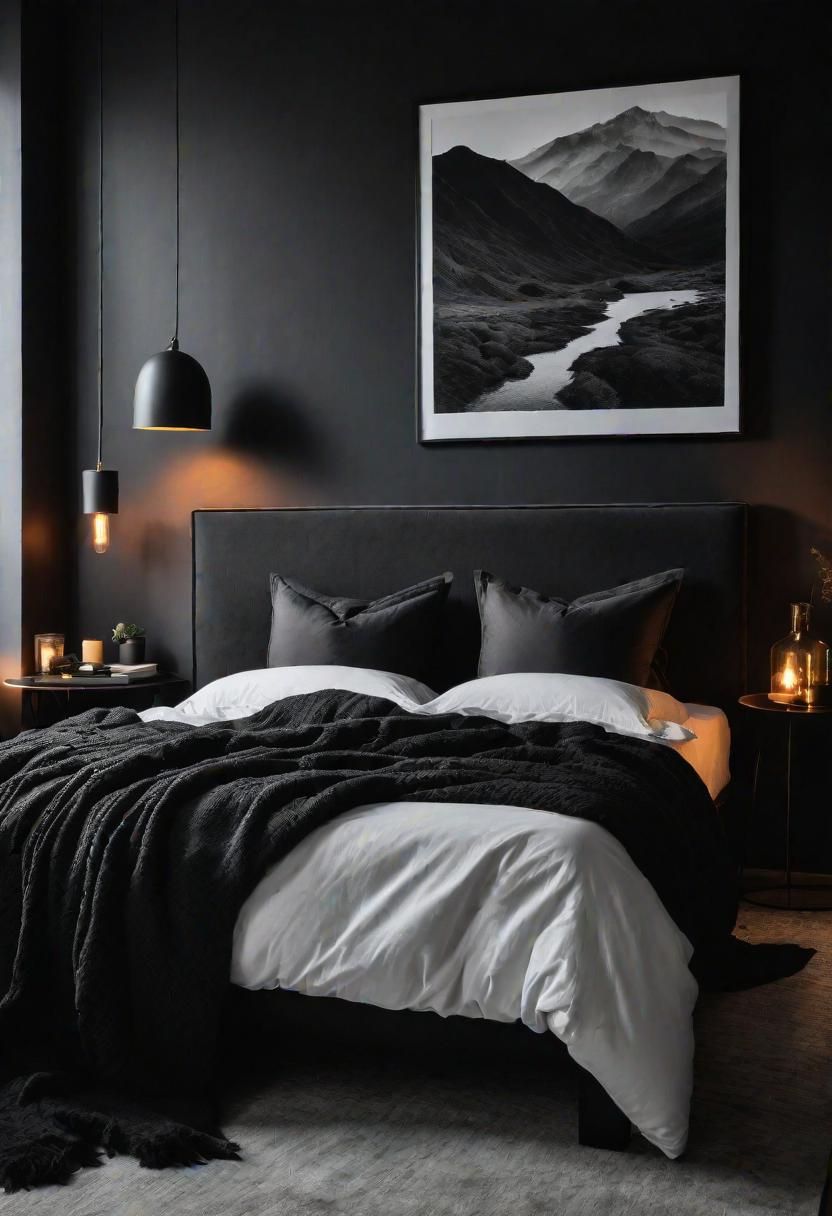 18 Bold Black Bedroom Ideas: Embrace Elegance 3 1. Black Bedroom Styling Ideas-0