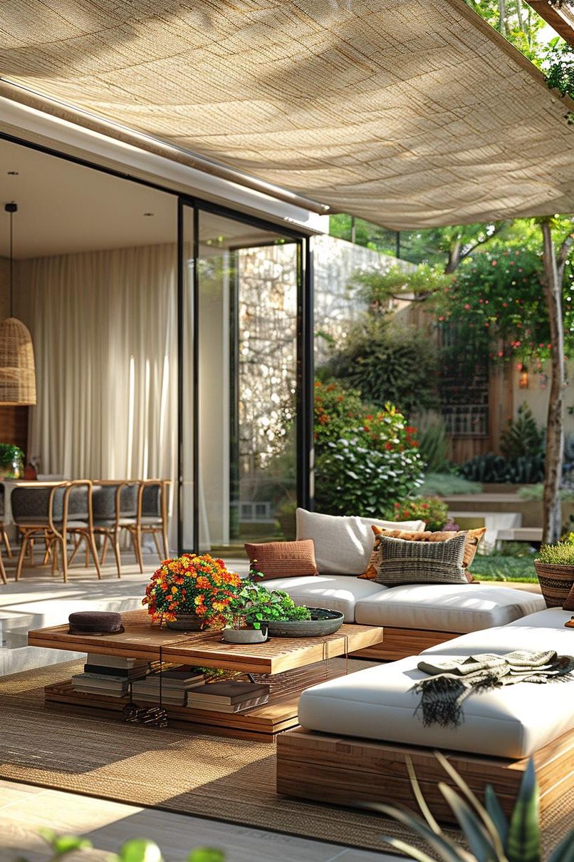 19 Unique Patio Roof Extension Ideas For A Stunning Backyard 8 2. Versatile Patio Roof Shade Solutions-2