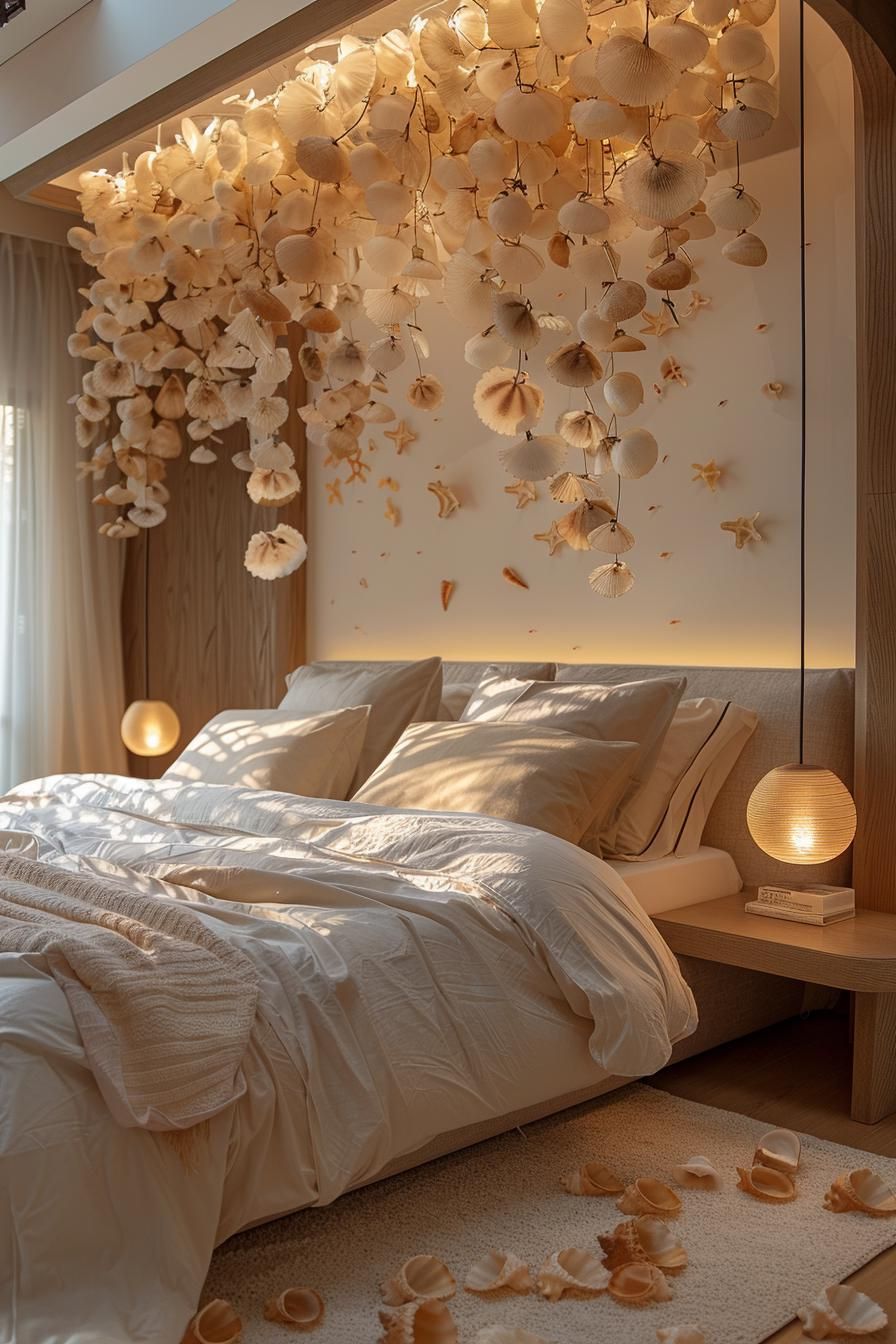 15 Aesthetic Coastal Bedroom Ideas For A Dreamy Retreat 25 11. Coastal Chandelier Delights-1