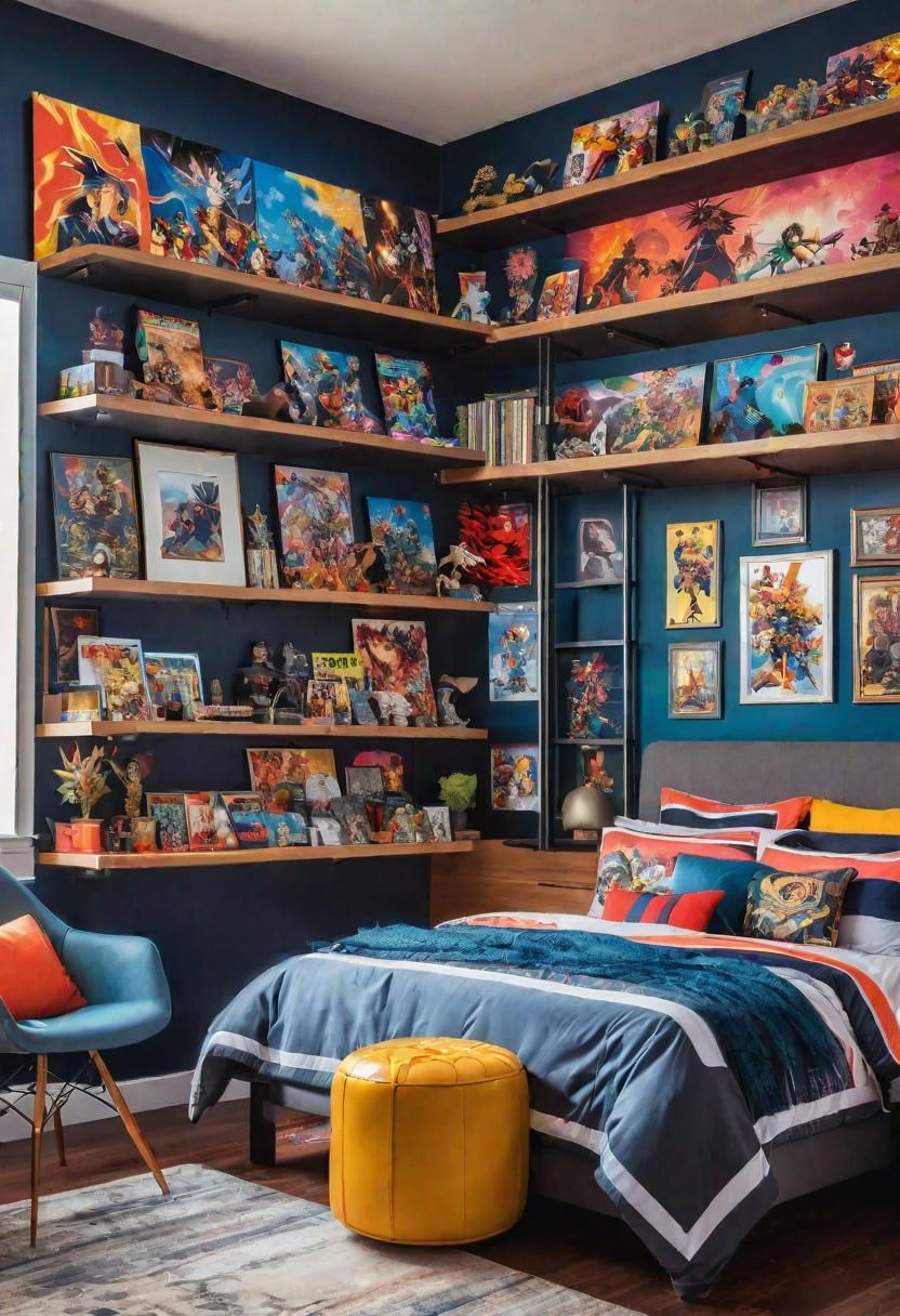 25. Anime-inspired Eclectic Bedroom-0
